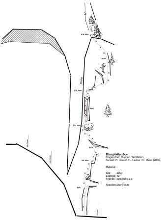 Binntal - Binnpfeiler 6c/c+ (6a obl)